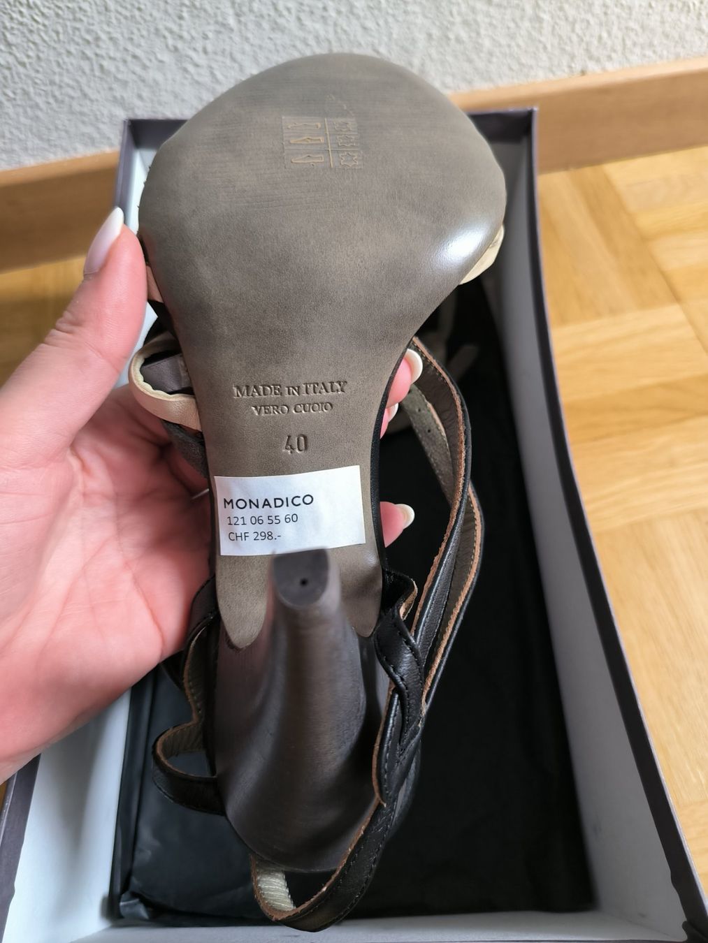 Scarpe da donna: IXOS Design-Sandalen - 40 - in Flecht-Optik // Echtleder – Nuovo (secondo la descrizione) da Thalwil venduto da VitaMini 4
