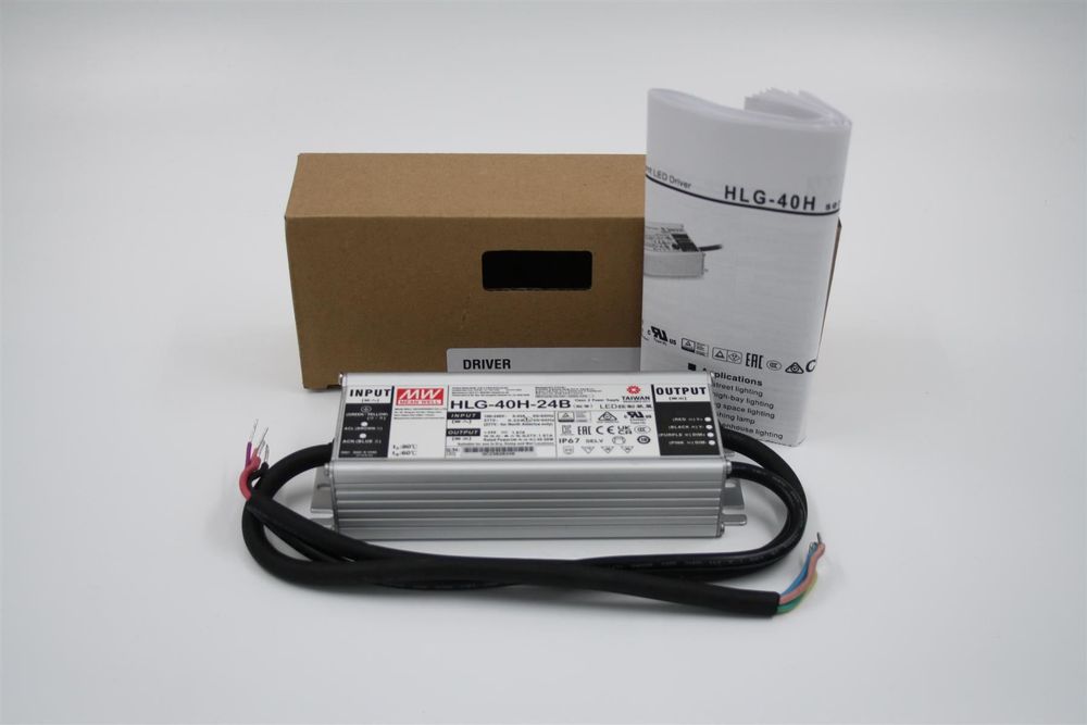 Alimentation LED Mean Well HLG-40H-24B - 24V 1,67A 40W IP65 - Neuf