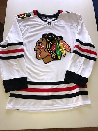 Nhl Eishockey Trikot Blackhawks Gr.50 M Playervers. Neu