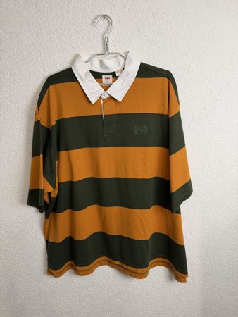 Levi's Rugby Shirt, gestreift, vintage Stil, Grösse XL