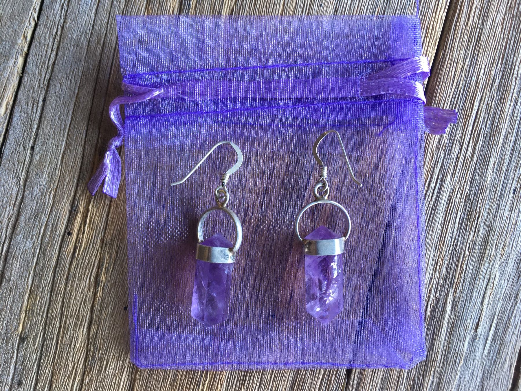 Ohrringe & -stecker: OHRHÄNGER 1 PAAR  AMETHYST  SILBER – Neu und originalverpackt aus Aesch ZH von LiquidAktion 2