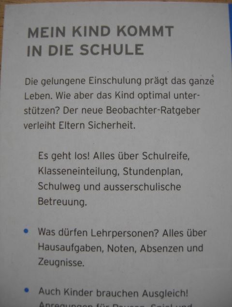Libri: Mein Kind kommt in die Schule – Usato da Dübendorf venduto da rumpumpel 2