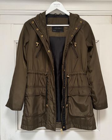 🤍 Jacke / Windjacke von „ZARA Basic“, oliv, Gr. XS/34 🤍