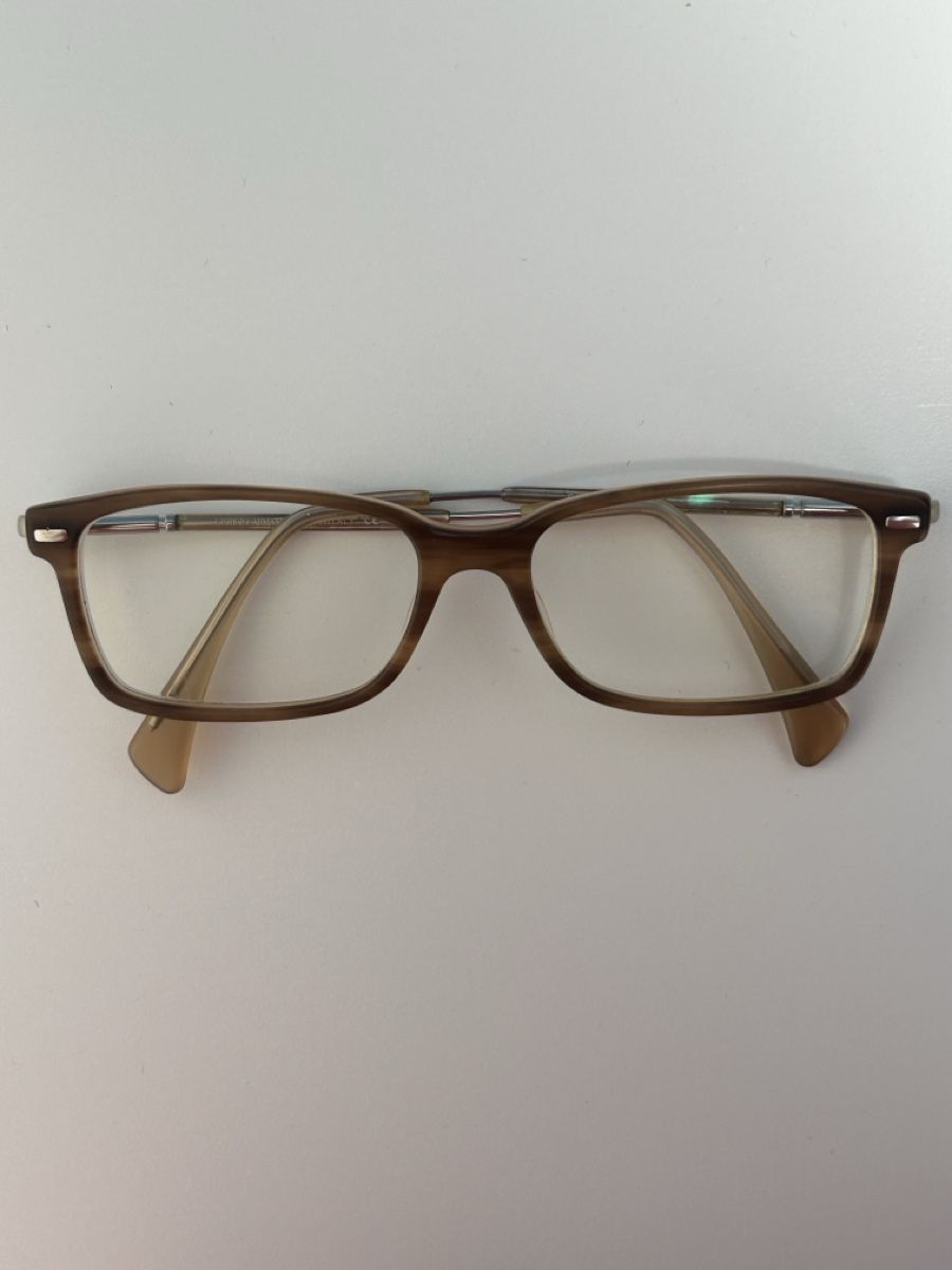 Armani Occhiali & Lenti: Brille Giorgio Armani, braun, Horn – Usato da Reinach BL venduto da FamElla