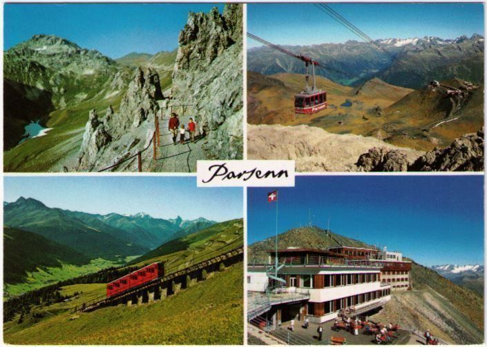Cartoline postali: Davos - 4 Bild AK Parsenn – Usato da Binningen venduto da Mountainrider