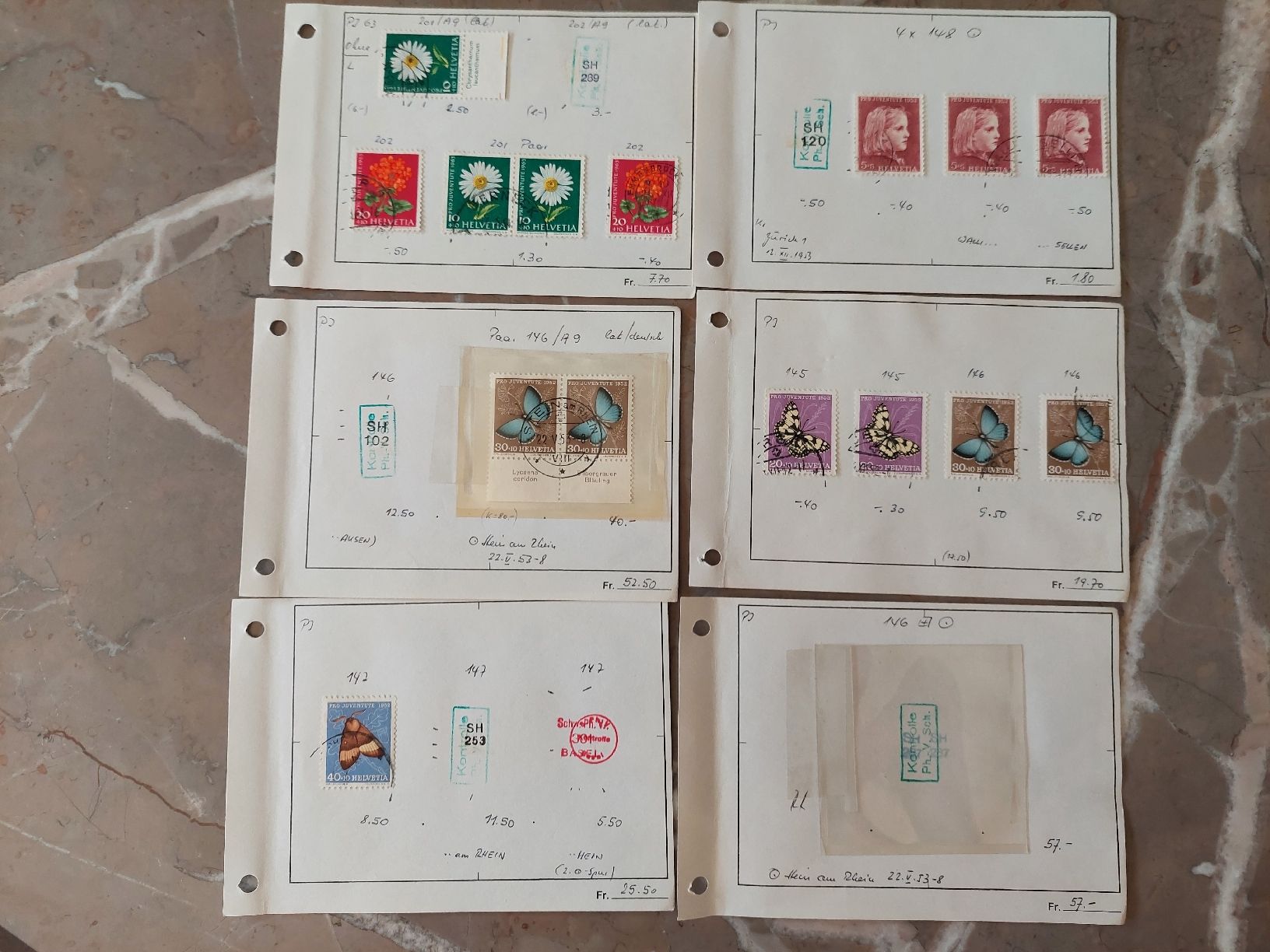 Tutti i francobolli: PRO JUVENTUTE  BRIEFMARKEN GESTEMPELT – Nuovo (secondo la descrizione) da Matten b. Interl venduto da siben01