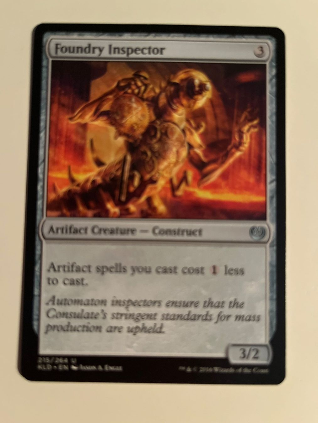 Magic The Gathering Carte collezionabili: 1 x Foundry Inspector - Magic: The Gathering - MtG – Usato da Kriens venduto da Shadi1980