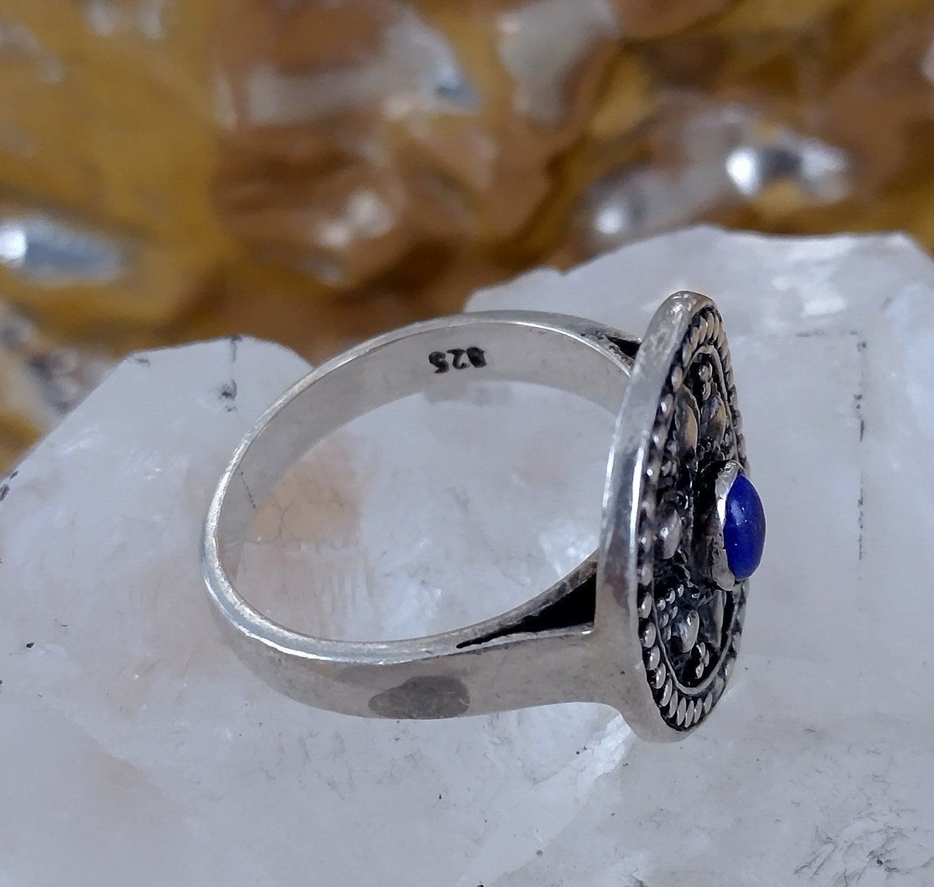 Ringe: SILBER RING 925 MIT LAPISLAZULI – Gebraucht aus Romanshorn von BoutiqueA 2