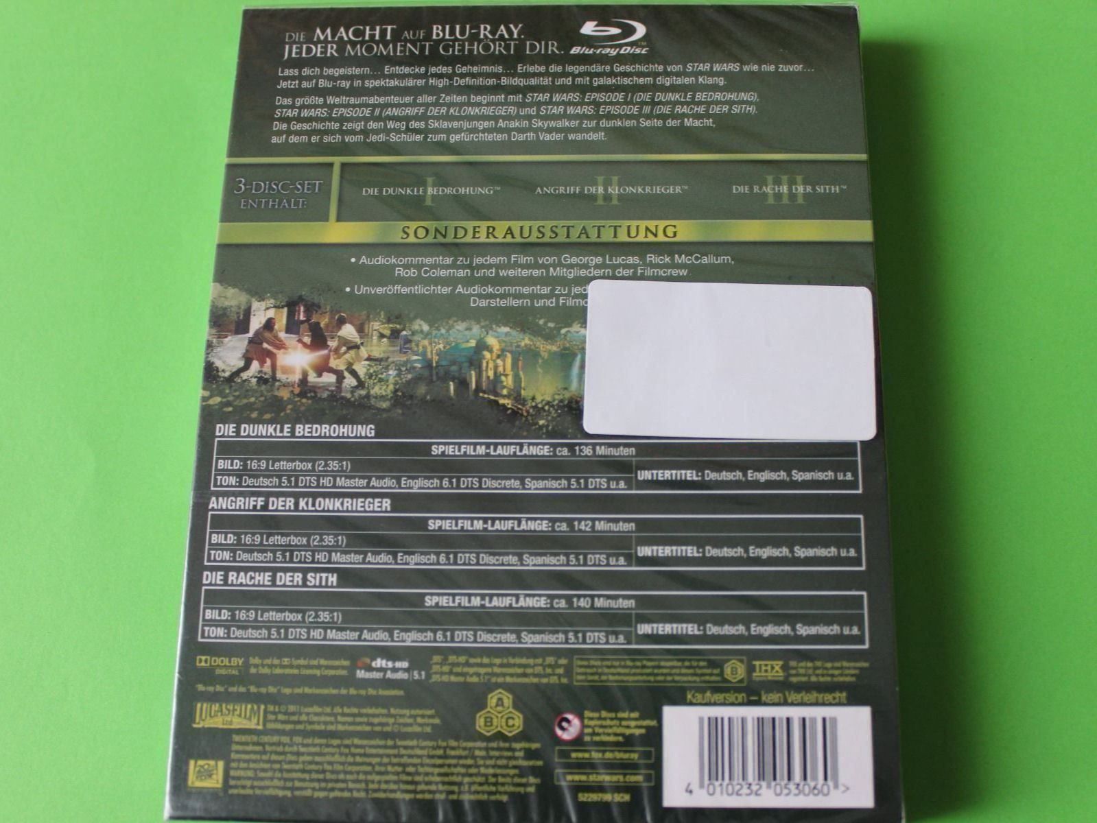 Alle DVDs: Star Wars Episode 1-3 3BDs originalverpackt – Neu und originalverpackt aus Tübach von JamesStone 2