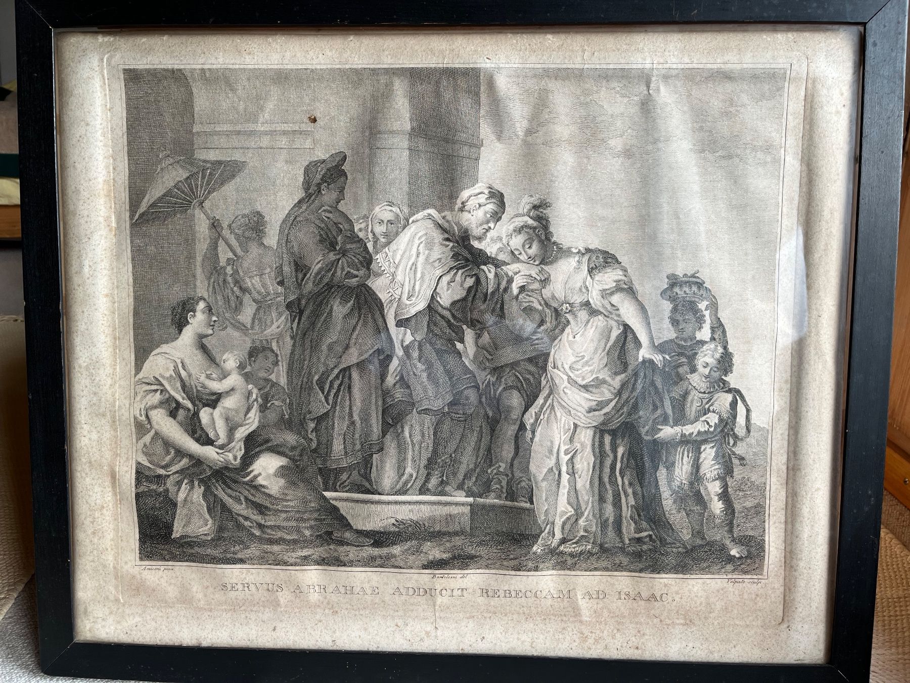 Incisioni: alter Stich: ABRAHAM-Thema – Usato da Hinwil venduto da maf_5gzt