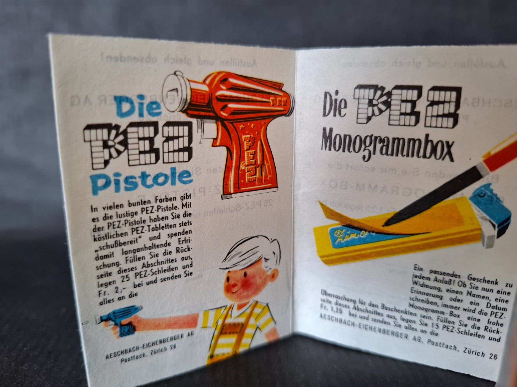 Disney Giocattoli: Pez Disney Aeschbach Eichenberger Werbeflyer Broschüre – Usato da Genève venduto da justnotsocommon 5