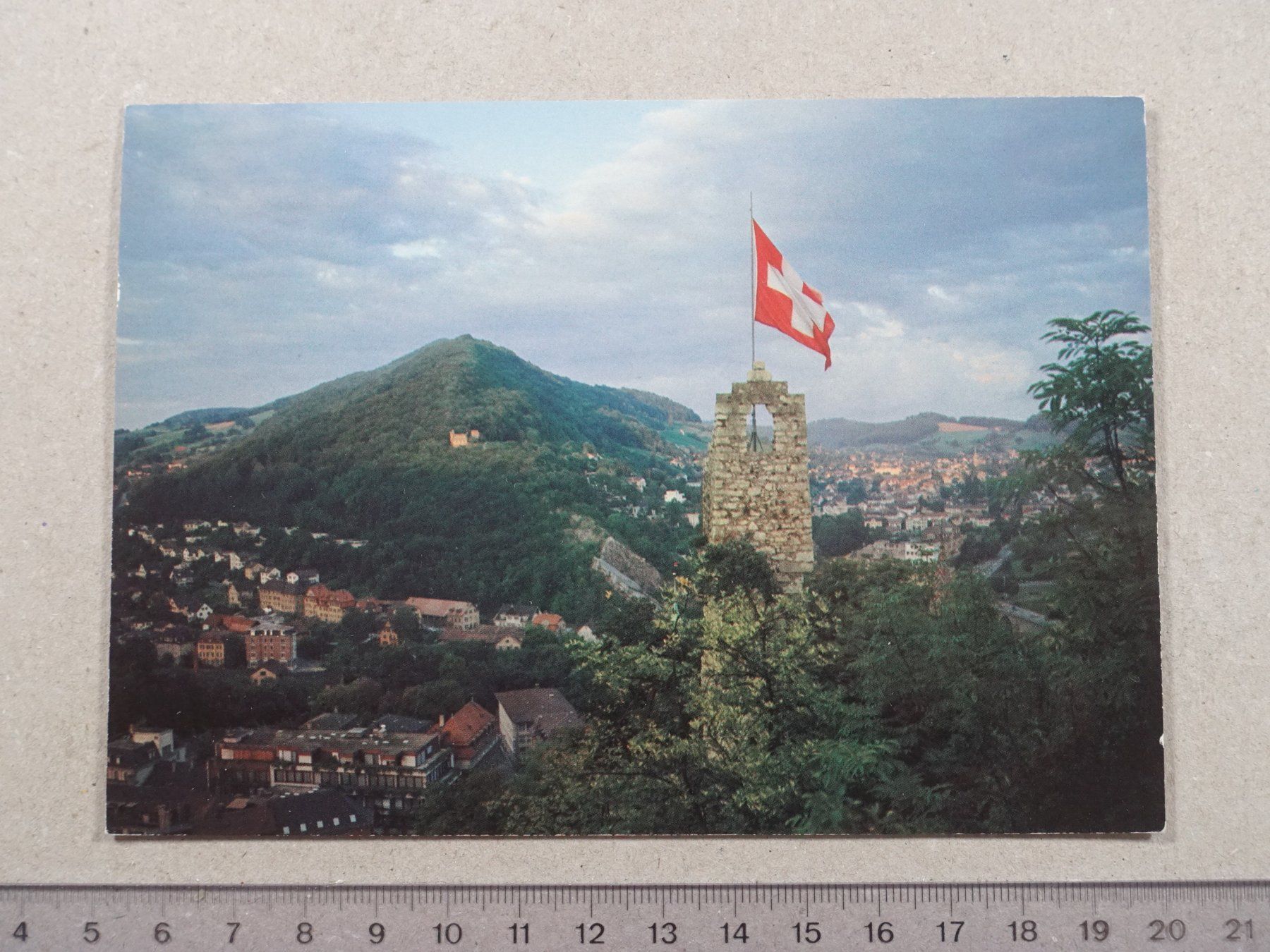Cartes postales: Abendstimmung über Baden / Wettingen, 1982 – D'occasion à Lenzburg par fh1