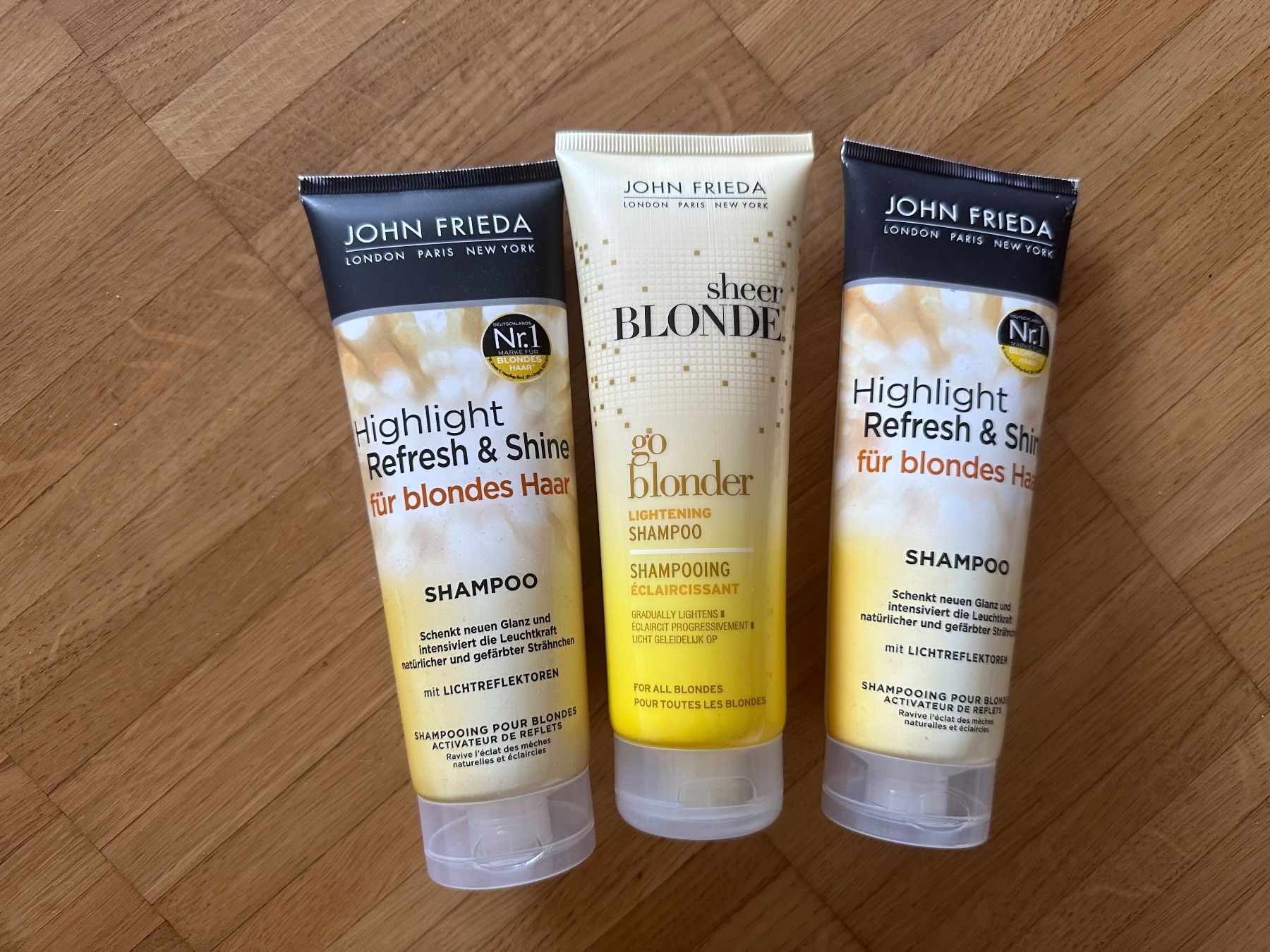 Prodotti per capelli: John Frieda - Sheer Blonde - Highlights Shampoo - Neu – Nuovo e nell'imballaggio originale da Zug venduto da tami12