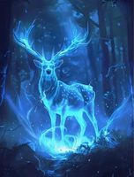 Diamond Painting : leuchtender Hirsch 30x40cm