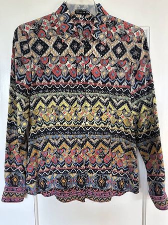 Etro Seiden Bluse gemustert IT42/DE38