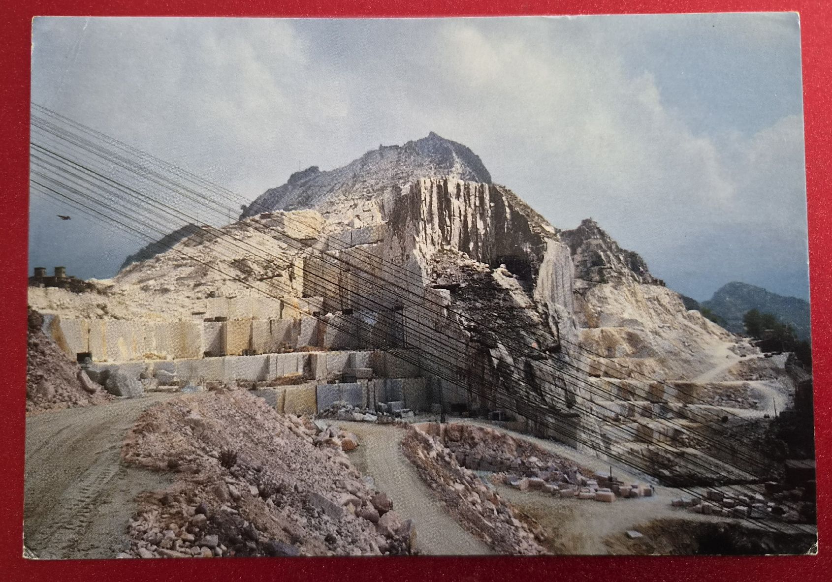 Ansichtskarten: Carrara Marmorsteinbruch 1992 – Gebraucht aus Melchnau von Arthurius