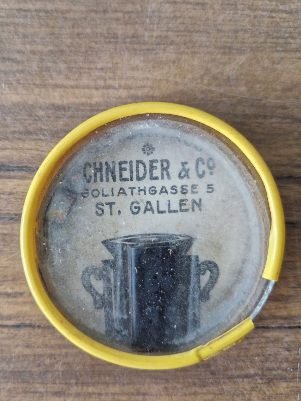 Miroirs: antiker Werbespiegel Schneider & Co St. Gallen – D'occasion à Mörschwil par lindaswunderkiste