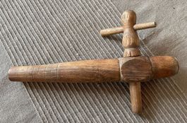 Zapfhahn Fassausgiesser aus Eiche antik