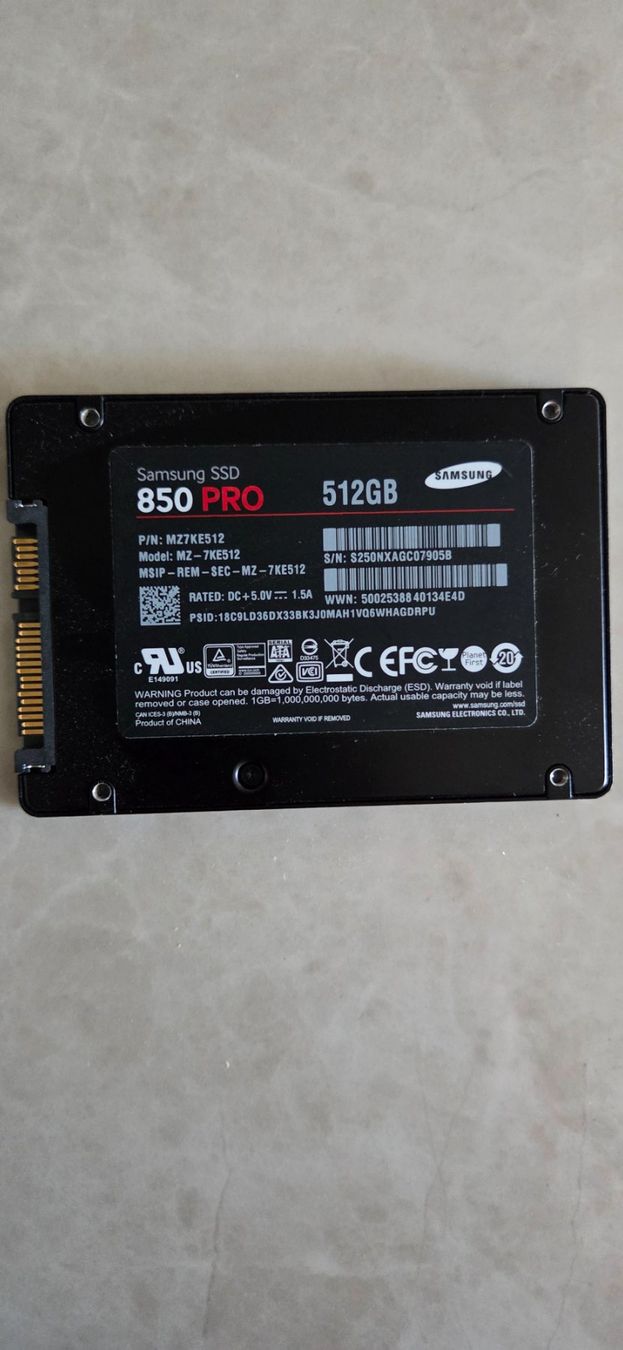 Samsung Disques durs: Samsung 512GB 850 Pro SSD – D'occasion à Zihlschlacht par vogelgrip 1