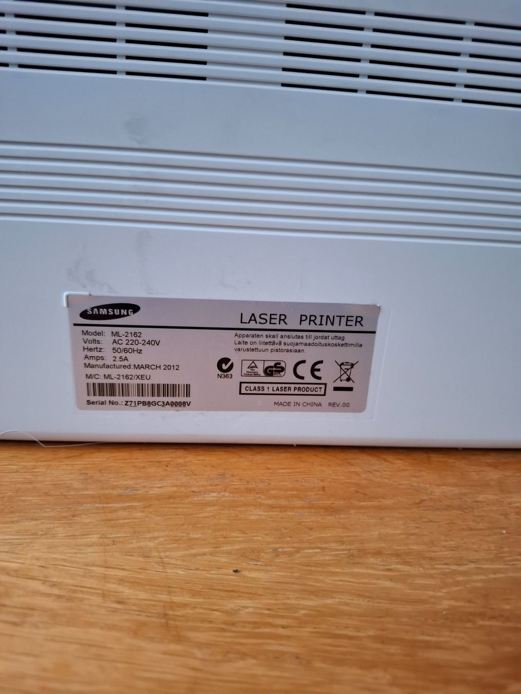 Stampanti: Samsung ML-2162 Laserdrucker - Top Zustand!! – Usato da Emmenbrücke venduto da hirschli62 2