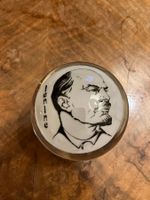 Presse papiers en verre avec photo de Vladimir Lénine