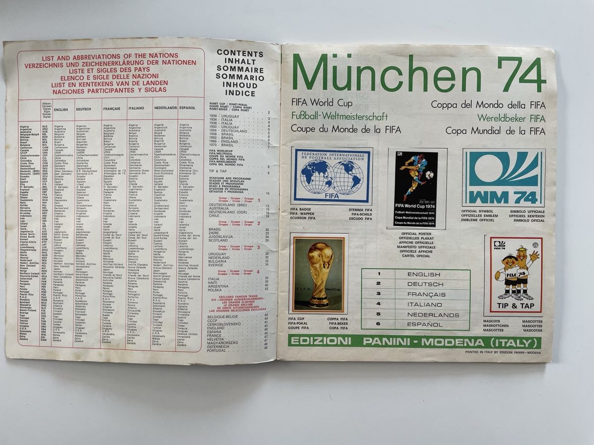 Panini Album: Album Panini WM 1974  – Usato da Evilard venduto da Leomau 1
