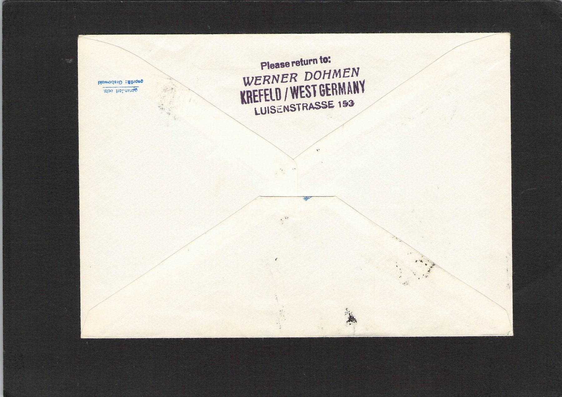 Alle Briefmarken: Flugbrief Lufthansa , Chile - Frankfurt , 22.5.1961 – Gebraucht aus Reichenburg von Pipo-67 1