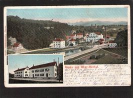 Gruss aus Ober-Aathal ZH,Stabstempel Seegraeben Zürich ,1904