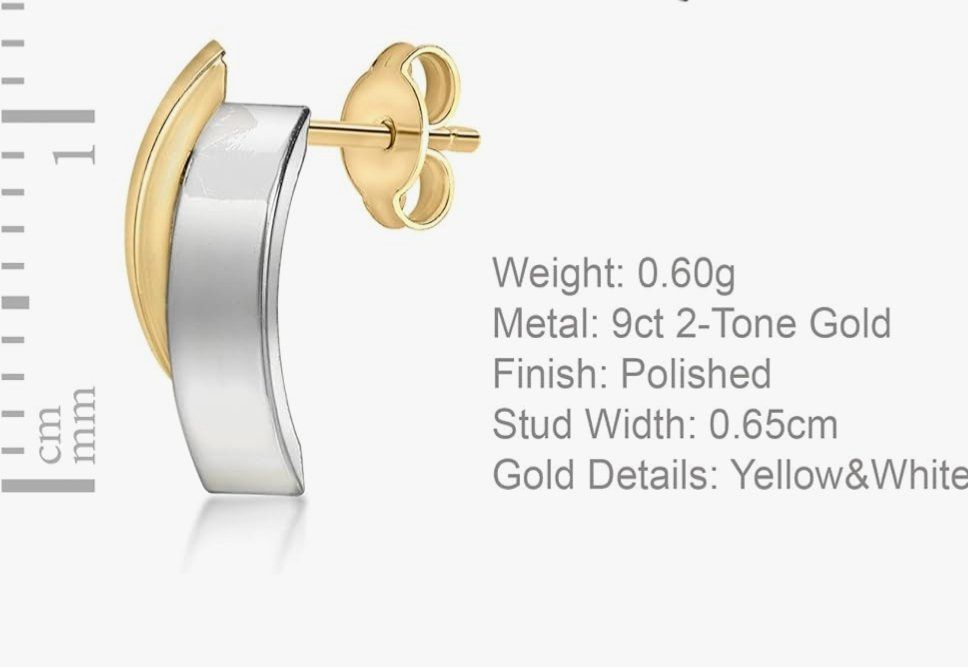 Orecchini pendenti & Orecchini a lobo: Damen-Ohrstecker 2 Band 375 Bicol – Nuovo e nell'imballaggio originale da Hemmental venduto da BlingBling1 3