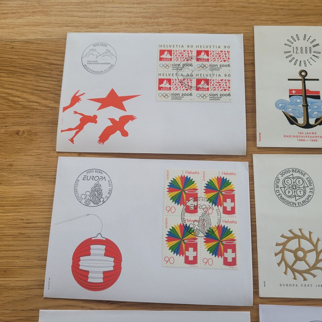 Alle Briefmarken: Los Mit FDC 4er Block – Gebraucht aus Biel/Bienne von Destockweb 1