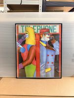 Richard Lindner „Telephone“–Ausstellungs-Lithografie-Poster