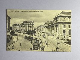 Genève, Rue du Mont-Blanc et Hôtel des Postes