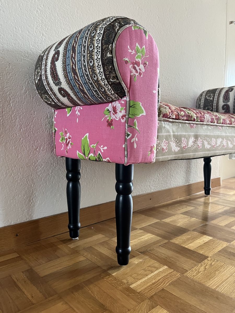 Panchine: Sitzbank mit buntem Stoffbezug – Usato da Pfaffhausen venduto da hitsch.kuhn 2