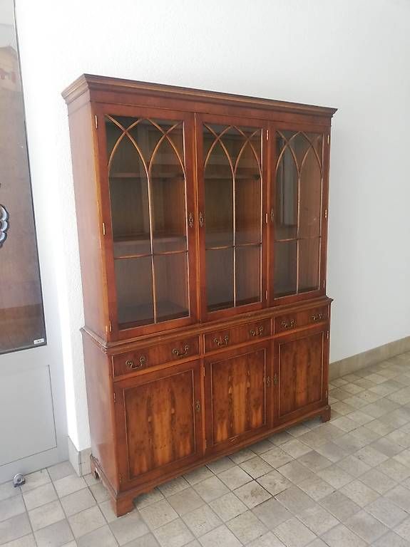 Credenze: Armoire bibliothèque vaisselier acajou – Usato da Botyre (Ayent) venduto da mos_z9sz 2