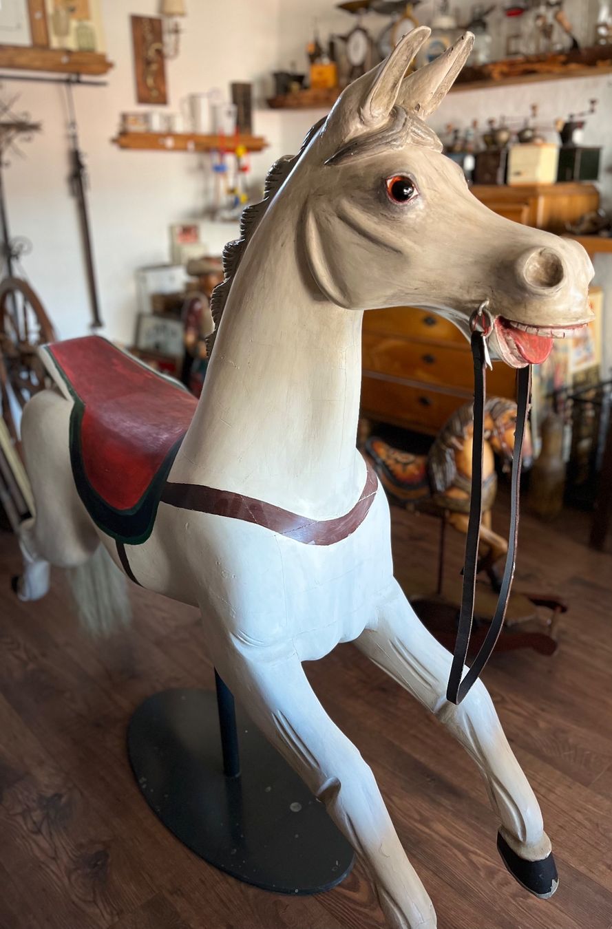 Giocattoli: G&J Lines Galloper- Karusselpferd um 1890 – Usato da Siblingen venduto da rantiques 2