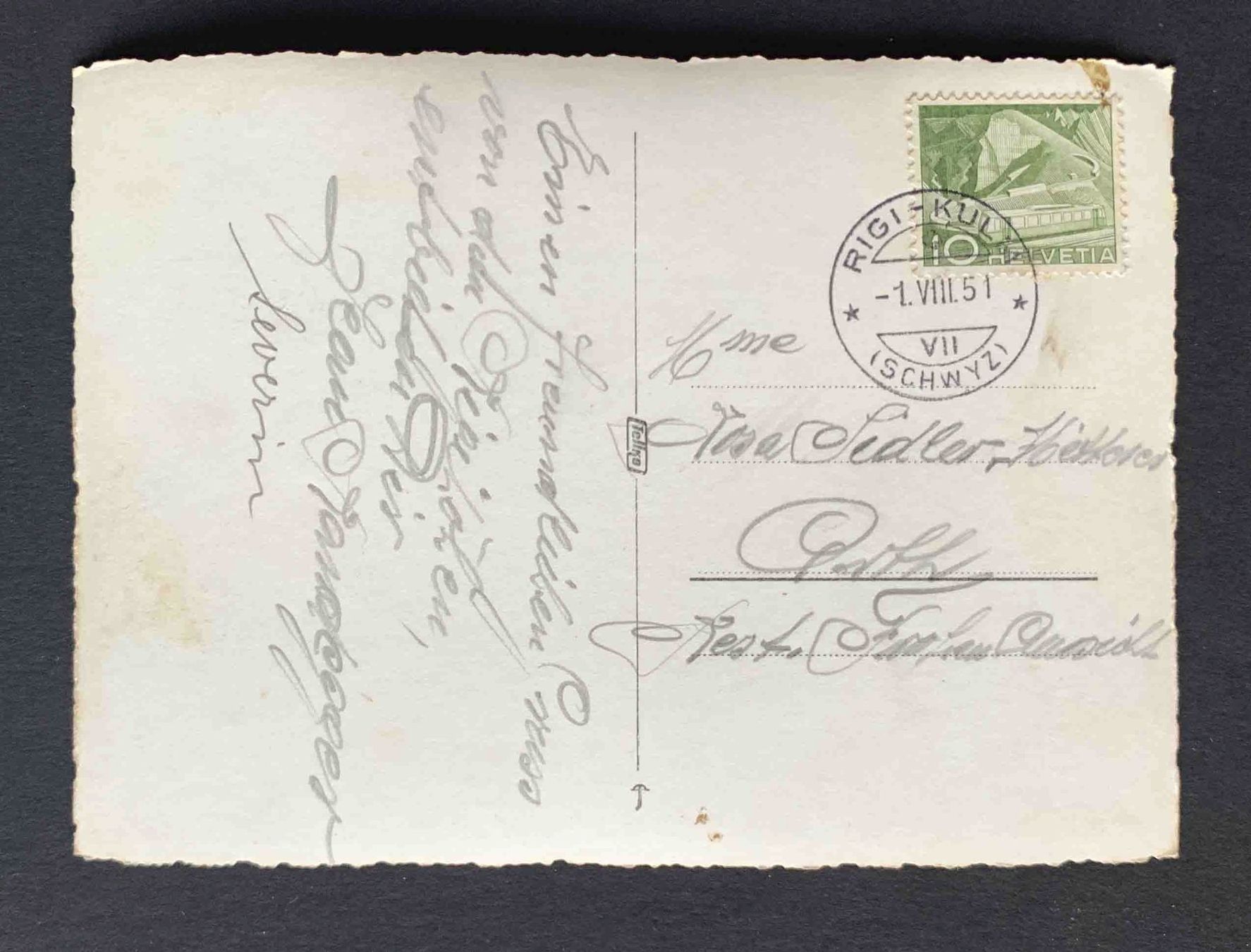 Cartoline postali: AK Hotel Rigi Bahn – Usato da Goldau venduto da artelier1 1
