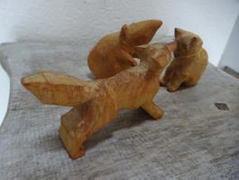 Handgeschnitzte Rohlinge / Fuchs Maus Katze /  Brienz