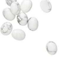 Howlite Ovale 8x6mm 1 Strang