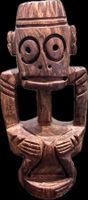 Afrikanische Holzfigur Statue Skulptur Handarbeit Deko