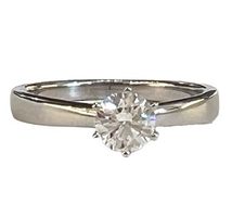0.50ct. D/SI Halbkaräter Solitärring, 750 Weissgold: 4.350,-