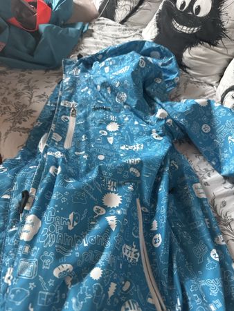 Zimtstern Snowboard-/Skijacke – Grösse L – Türkis/Weiss  Pre