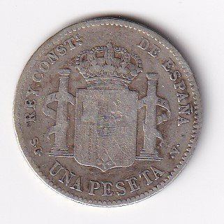 Tutti le monete: Spanien 1 peseta 1899 – Usato da Neuchâtel venduto da karlpierrino 1
