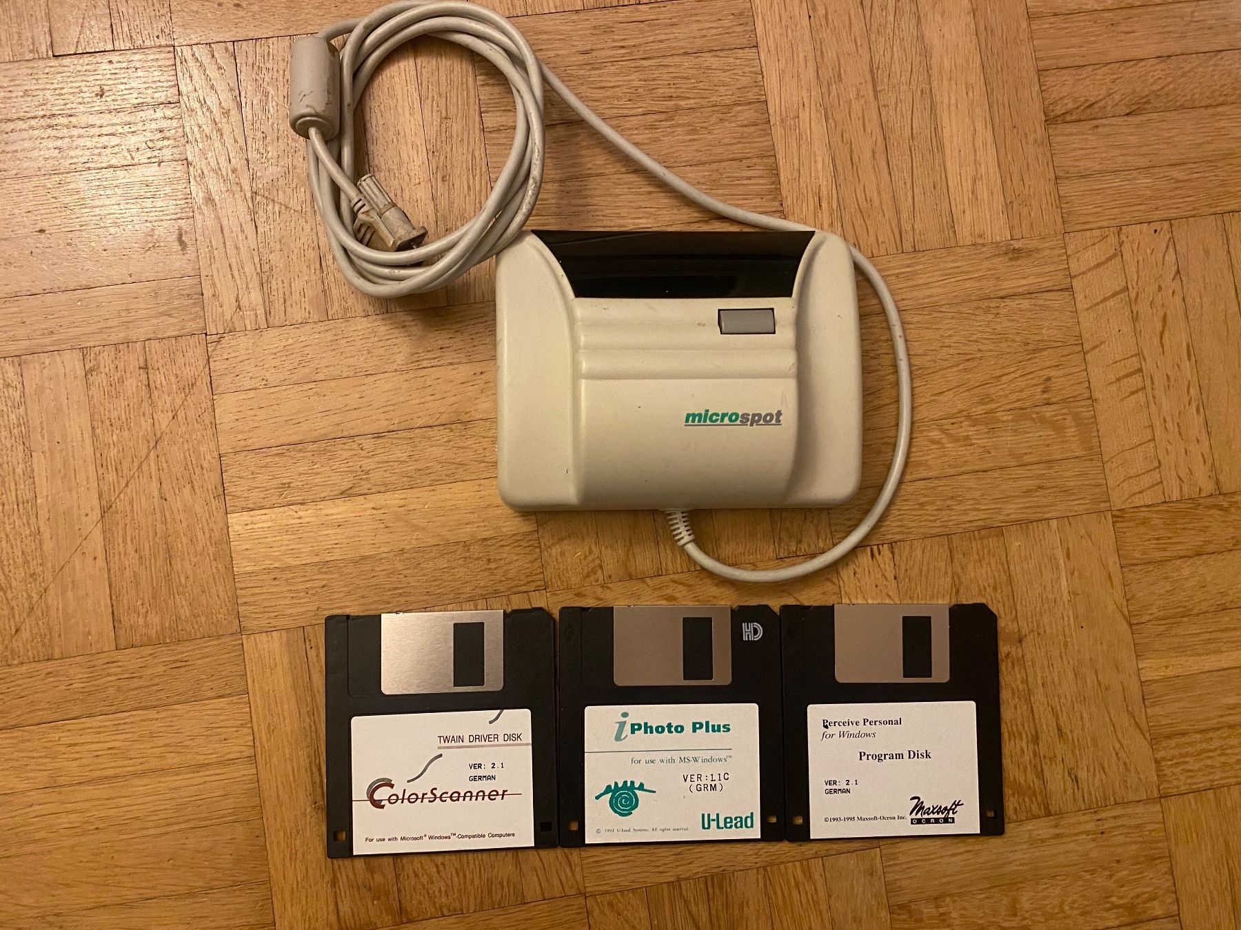 Scanner: Vintage Microspot Handscanner – Usato da Adliswil venduto da synchrot