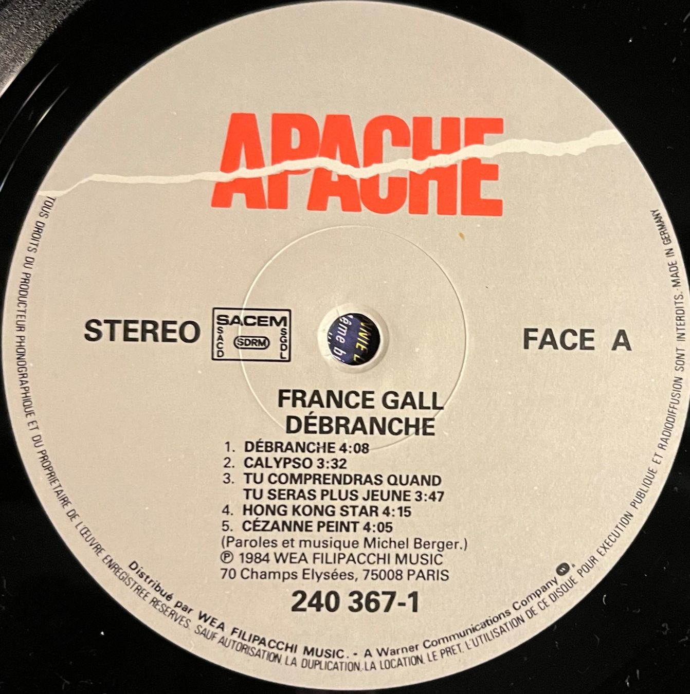 Vinyles: FRANCE GALL - DEBRANCHE - 33 Tours – D'occasion à Bussigny par vinyl-pas-cher 2