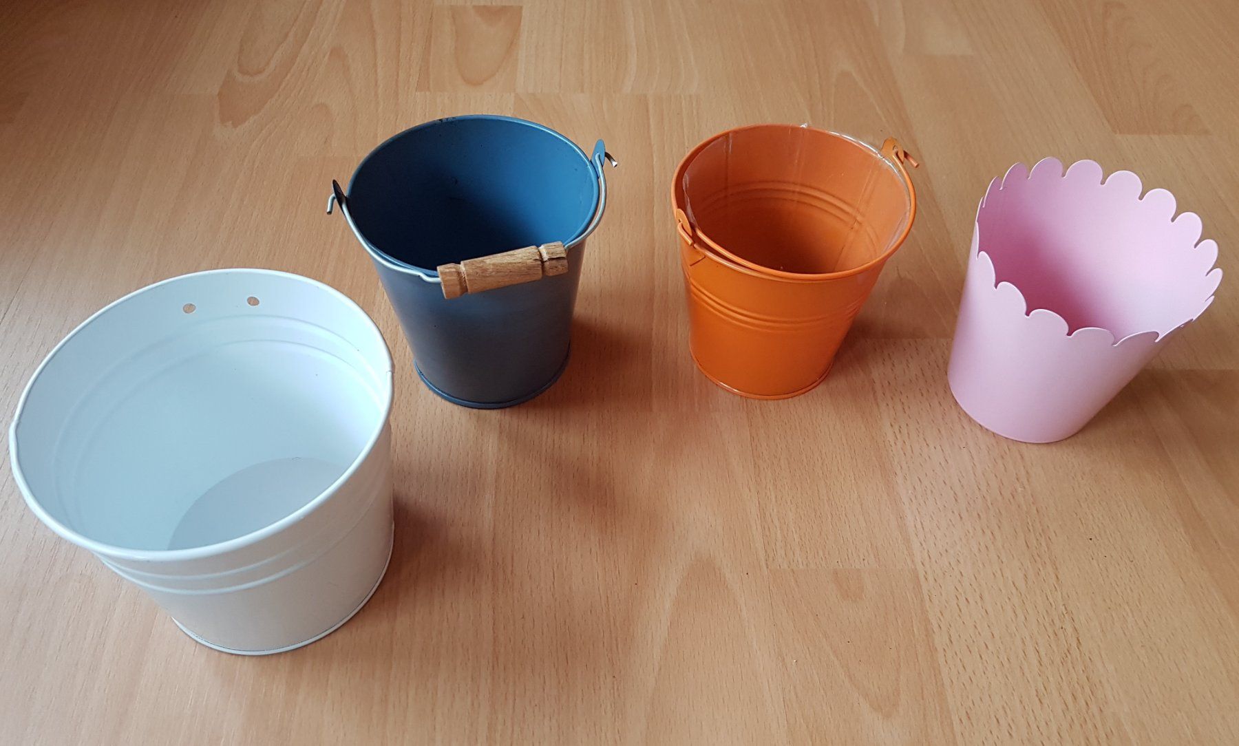 Blumentöpfe: 11 ZINK-BLUMENTÖPFE, DEKO, GEFÄSSE – Gebraucht aus Sax von prinzenrollen 3