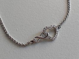 Swarovski Herz-Unendlich-Armband, Hyperbola - ANGEBOT!