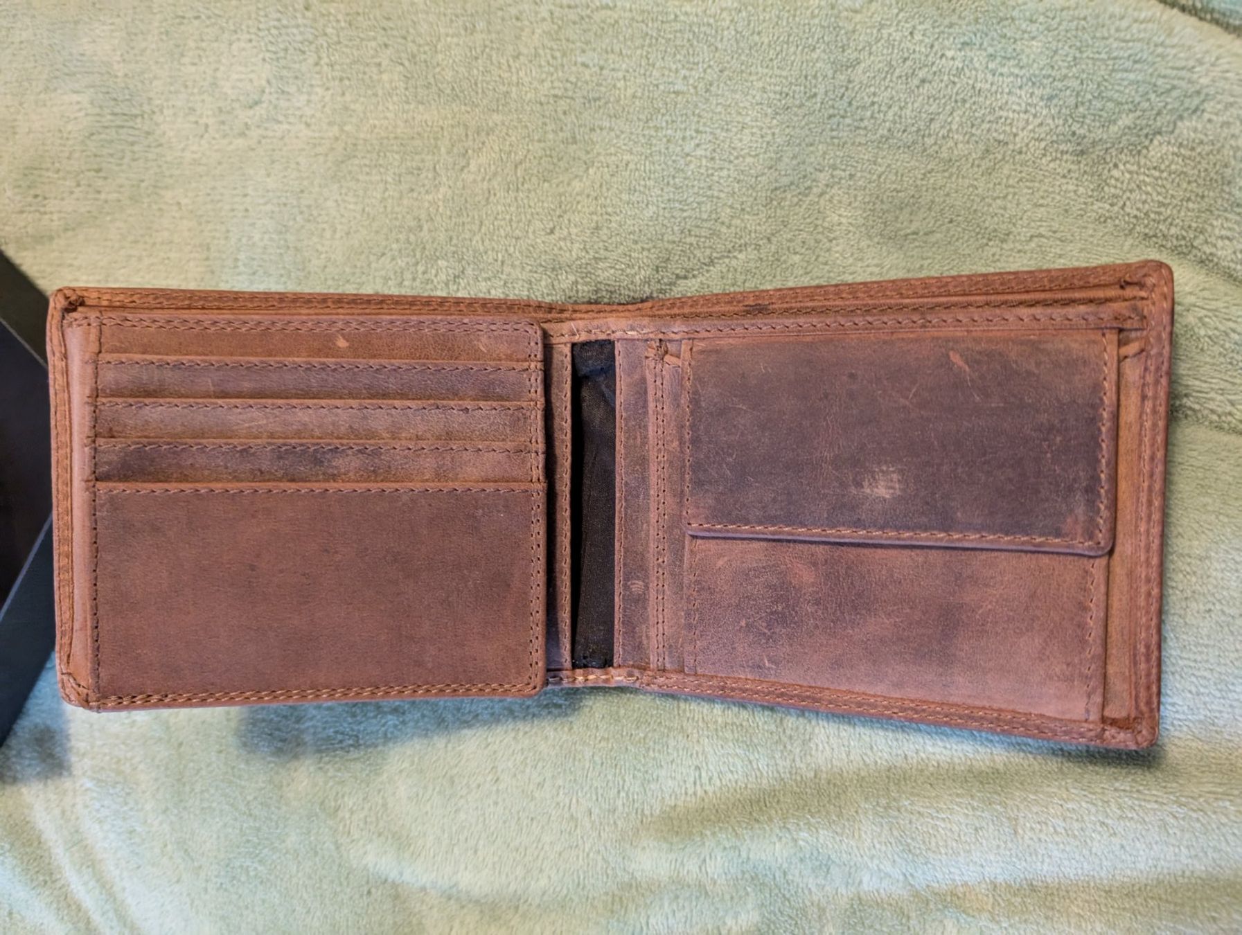 VOLMER Portemonnaie Leder Herren RFID Schutz neuwertig (Neu und