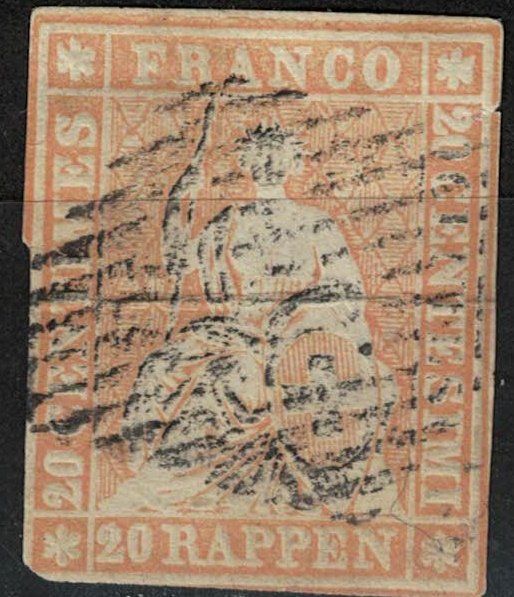 Alle Briefmarken: Strubel 25 gestempelt – Gebraucht aus Bern von bae_958f