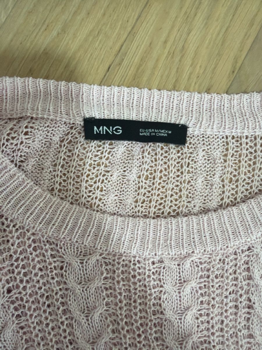 Mango Pulls & Sweat-shirts: Mango Strickpullover Rosa mit Zopfmuster – Neuf (Voir description) à Effretikon par MaisonNade 2