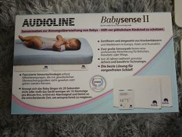 Audioline Babysense II Atmungsmonitor mit 2 Sensormatten